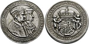 Ferdinand I. 1521-1564 - Silbergussmedaille ... 