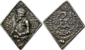 Ferdinand I. 1521-1564 - AR-Medaillenklippe ... 
