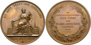 Wien - AE-Medaille (64mm) 1869 von Anton ... 