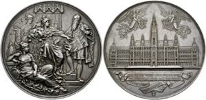 Wien - AR-Medaille (127,4g), (72mm) 1883 von ... 