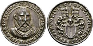 TYCHO, Brahe 1546-1601 - Silbergussmedaille ... 