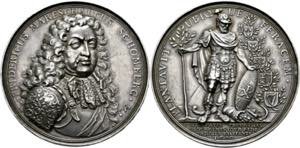Friedrich Wilhelm 1640-1688 - AR-Medaille ... 