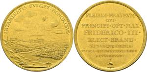 Friedrich III. 1688-1701 - AU-Medaille zu 16 ... 