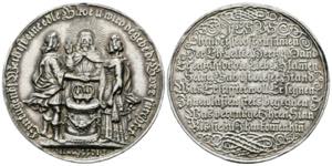 Religiöse Medaille - Silbergussmedaille ... 