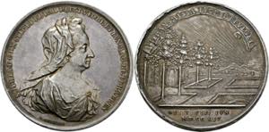 Georg I. 1714-1727 - AR-Medaille (145,01g), ... 