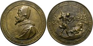 Alexander VII. 1655-1667 - Bronzemedaille ... 