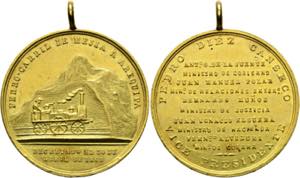 Peru - AU-Medaille (34,32g), (37mm) (mit ... 