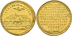 Karl VI. 1711-1740 - Medaille zu 2 Dukaten ... 