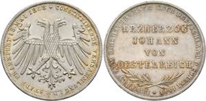Frankfurt-Reichsstadt - Doppelgulden 1848 ... 