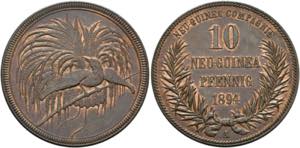Deutsch-Neu-Guinea - 10 Pfennig 1894 A ... 