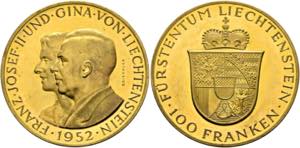 Franz Joseph II. 1938-1989 - Bronzeabschlag ... 