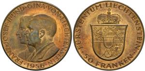 Franz Joseph II. 1938-1989 - Kupferabschlag ... 