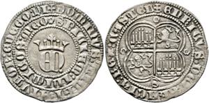 Heinrich II. 1369-1379 - Real o. J. Sevilla ... 