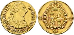 Karl III. 1759-1788 - 1/2 Escudo (1,75g) ... 