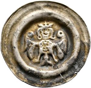 Wenzel II. 1278-1305 - Brakteat (0,69g) Prag ... 