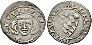 Heinrich III. 1294 - 1309 - Denar (1,81g) ... 