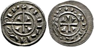 Stephan II. 1116-1131 - Denar (0,53g) AV.: ... 