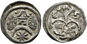 Bela IV. 1235-1270 - Denar (0,58g) Av.: ... 