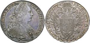 Josef II. 1765-1790 - Taler 1777 F/V.C.-.S. ... 