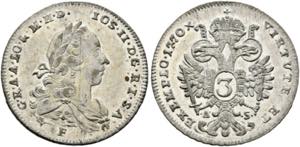 Josef II. 1765-1790 - 3 Kreuzer (Groschen) ... 