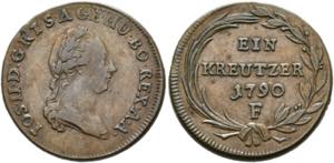Josef II. 1765-1790 - Kreuzer 1790 F Hall AV ... 