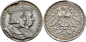 Ferdinand I. 1521-1564 - AR-Medaille 1536 ... 