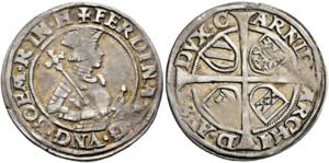 Ferdinand I. 1521-1564 - Sechser o. J. Graz ... 