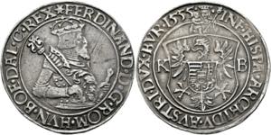 Ferdinand I. 1521-1564 - Taler 1555 KB ... 