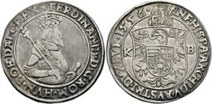 Ferdinand I. 1521-1564 - 1/2 Taler 1556 KB ... 