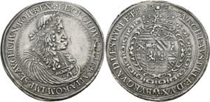 Leopold I. 1657-1705 - Breiter Doppeltaler ... 