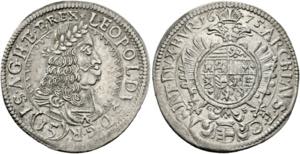 Leopold I. 1657-1705 - 15 Kreuzer 1675 G-S ... 