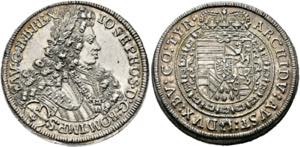 Josef I. 1705-1711 - 1/4 Taler o. J. Hall ... 