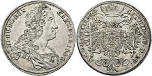 Karl VI. 1711-1740 - 1/2 Taler 1724 ... 