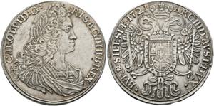 Karl VI. 1711-1740 - Taler 1721 Breslau Mm. ... 