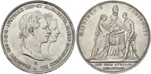 Franz Joseph 1848-1916 - Doppelgulden 1854 A ... 