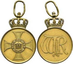 Kronen-Orden - Medaille - 1. Form mit ... 