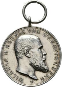 Silberne Militärverdienstmedaille / Wilhelm ... 