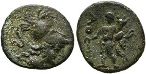 CALABRIA - Uxentum - Bronze (1,44 g), ca. ... 