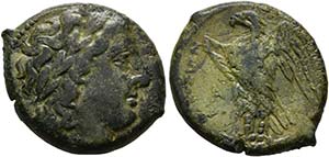 SICILIA - Syrakus - Bronze (7,92 g), Hiketas ... 