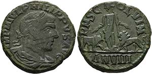 Philippus I. Arabs (244-249) - Lokalbronze ... 