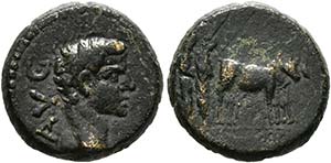 Augustus (27 v.-14 n. Chr.) - Lokalbronze ... 