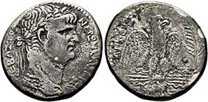 Nero (54-68) - Tetradrachme (13,50 g), Jahr ... 