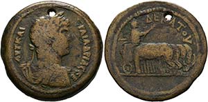 Hadrianus (117-138) - Drachme (21,39 g), ... 