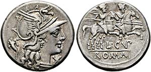 L. Cupiennius - Denarius (3,73 g), Roma, 147 ... 