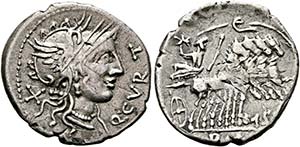 M. Iunius Silanus - Denarius (3,81 g), Roma, ... 