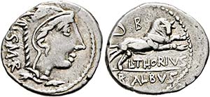 L. Thorius Balbus - Denarius (3,89 g), Roma, ... 