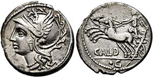 C. Coelius Caldus - Denarius (3,86 g), Roma, ... 