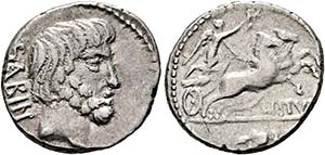 L. Titurius L.f. Sabinus - Denarius (3,74 ... 