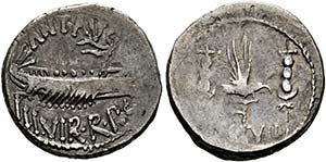 M. Antonius - Denarius (3,47 g), ... 