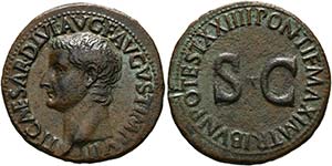 Tiberius (14-37) - As (10,98 g), Roma, 22-23 ... 